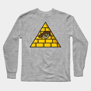 All Seeing Eye Pyramid Long Sleeve T-Shirt